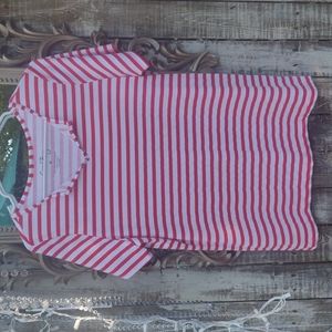 CORAL BAY RED & WHITE STRIPED SHIRT